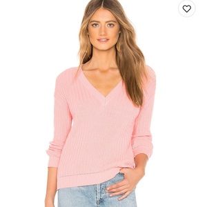 Tularosa V-Neck Sweater Pink